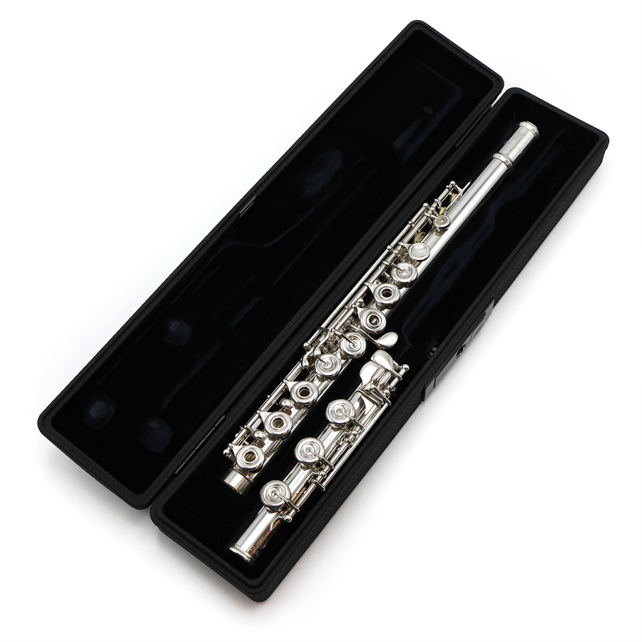 Burkart Elite #756 - Sterling silver flute, offset G, C# trill key, B foojoint, heavy wall, no headjoint