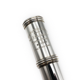 Haynes Custom #41095 - Coin silver, inline G, B footjoint, 14K gold lip plate and riser