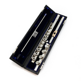 Haynes Custom #41095 - Coin silver, inline G, B footjoint, 14K gold lip plate and riser