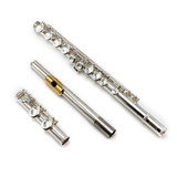 Jupiter 510 #DD53291 - Silver plated, offset G, C footjoint, gold plated lip plate and D# roller