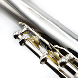 Jupiter 510 #DD53291 - Silver plated, offset G, C footjoint, gold plated lip plate and D# roller