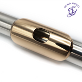 Powell Custom Headjoint in Sterling Silver #17546 - 14K Gold Lip Plate and Riser - Demo Model