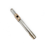 Powell Custom Headjoint in Sterling Silver #16907 - 14K Gold Lip Plate, Riser, and Wings - Demo Model