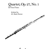 Quartet, Op. 27 No. 1 (Four Flutes)