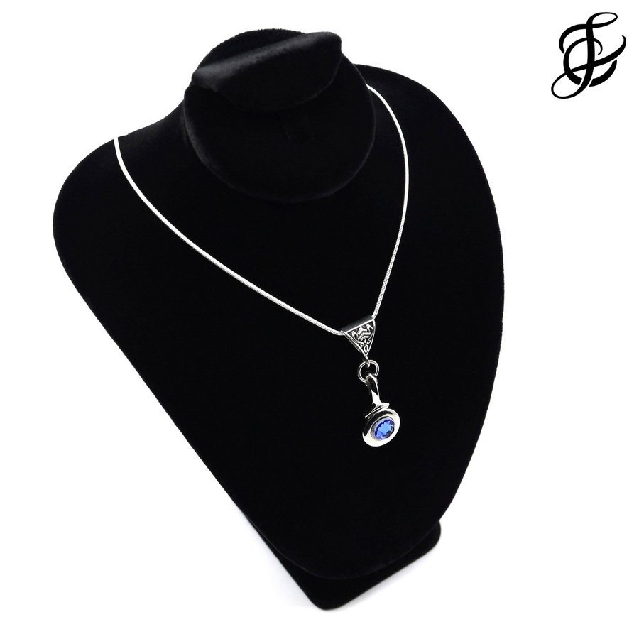 Trill Key Necklace with Swarovski Crystal by Flute Finery