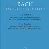 Flute Sonatas (4), BWV 1030,1032, 1034,1035 (Flute and Piano)