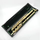 John Lunn "The Dryad's Touch" - 18K green gold flute, specialty engraving, offset G, D/B footjoint