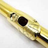 John Lunn "The Dryad's Touch" - 18K green gold flute, specialty engraving, offset G, D/B footjoint