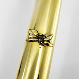 John Lunn "The Dryad's Touch" - 18K green gold flute, specialty engraving, offset G, D/B footjoint