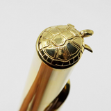 John Lunn "The Dryad's Touch" - 18K green gold flute, specialty engraving, offset G, D/B footjoint