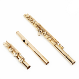 Powell Handmade Custom Flute in 18K Rose Gold with Gold Mechanism - New