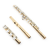 Powell Custom Flute in 18K Rose Gold with Silver Mechanism - New (Custom Order)