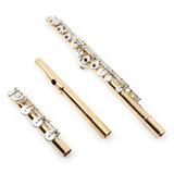 Powell Handmade Custom Flute in 19.5K Gold with Silver Mechanism - New (Custom Order)