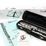 Pearl Beginner Flute Bundle – Pearl 200 Flute with Cleaning Kit, Fingering Chart & Music Stand
