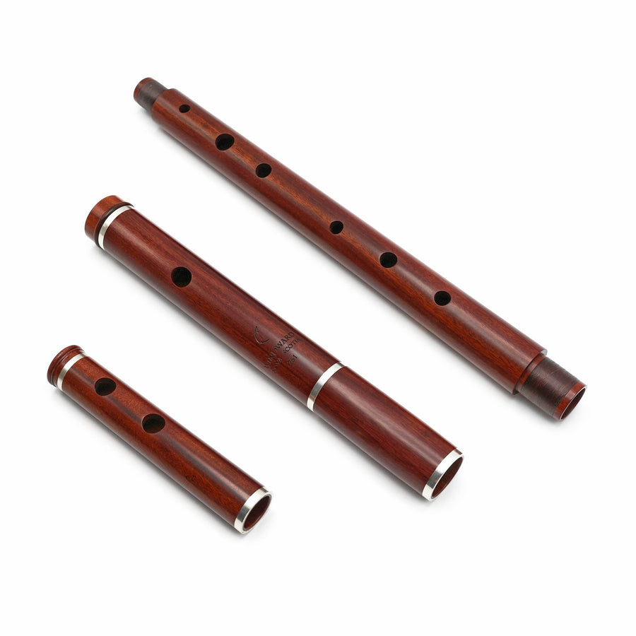 Windward Flute #761 -  Keyless D Flute, Mopane Wood, Two corks