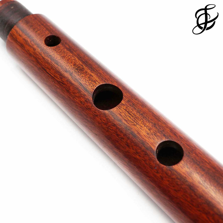 Windward Flute #761 -  Keyless D Flute, Mopane Wood, Two corks