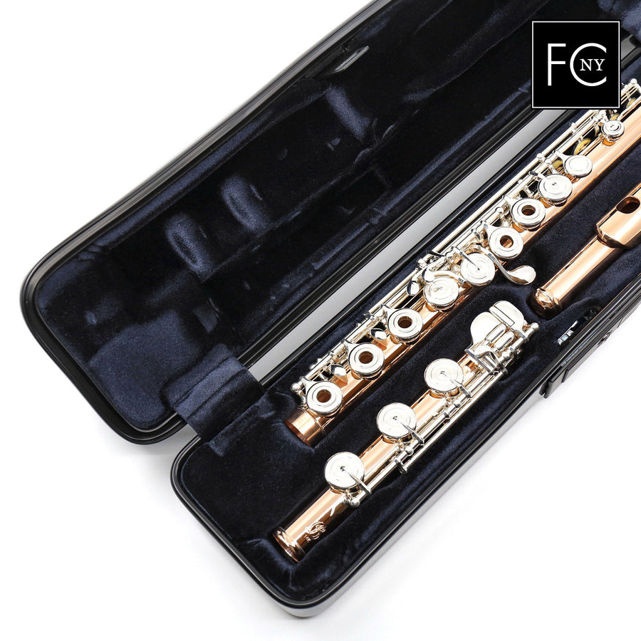 Brannen Brothers "Brögger Flute" in 14K Gold with Silver Keys  New 