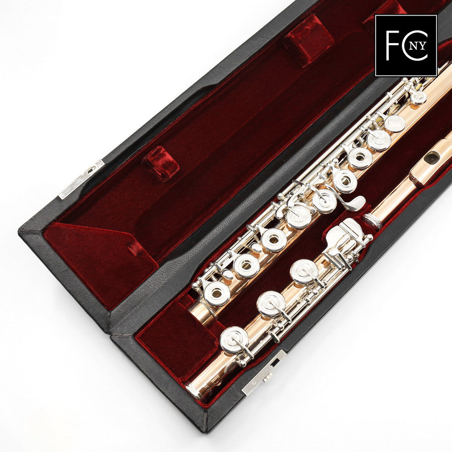 Lillian Burkart "Professional Model" Flute in 9K Gold Over Sterling Silver  New 