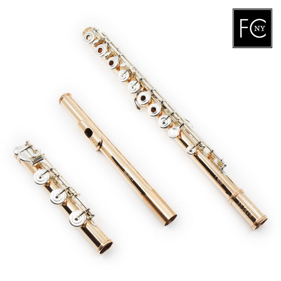 William S. Haynes Handmade Custom Flute in 14K Gold   New 