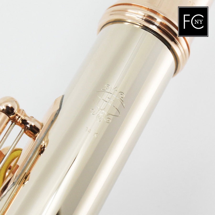 William S. Haynes Handmade Custom Flute in 14K Gold with Gold Mechanism  New 