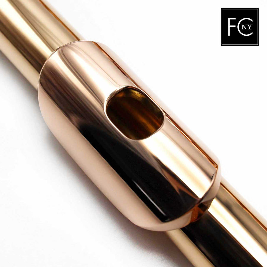 William S. Haynes Handmade Custom Flute in 19.5K Gold with Gold Mechanism   New 