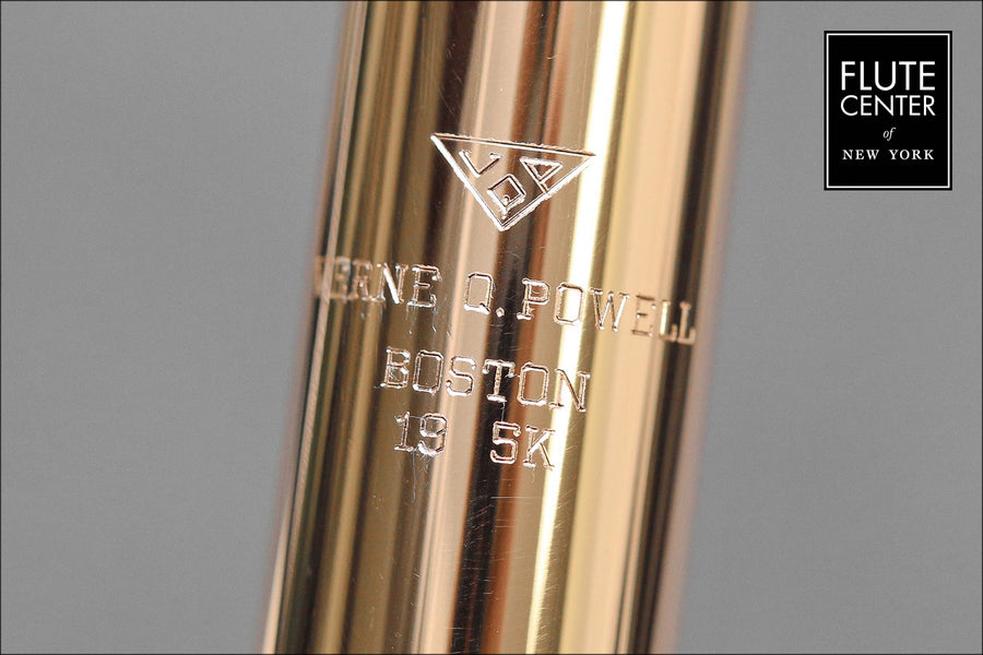 Verne Q. Powell Handmade Custom Flute in 19.5K Rose Gold with Gold Mechanism  New 