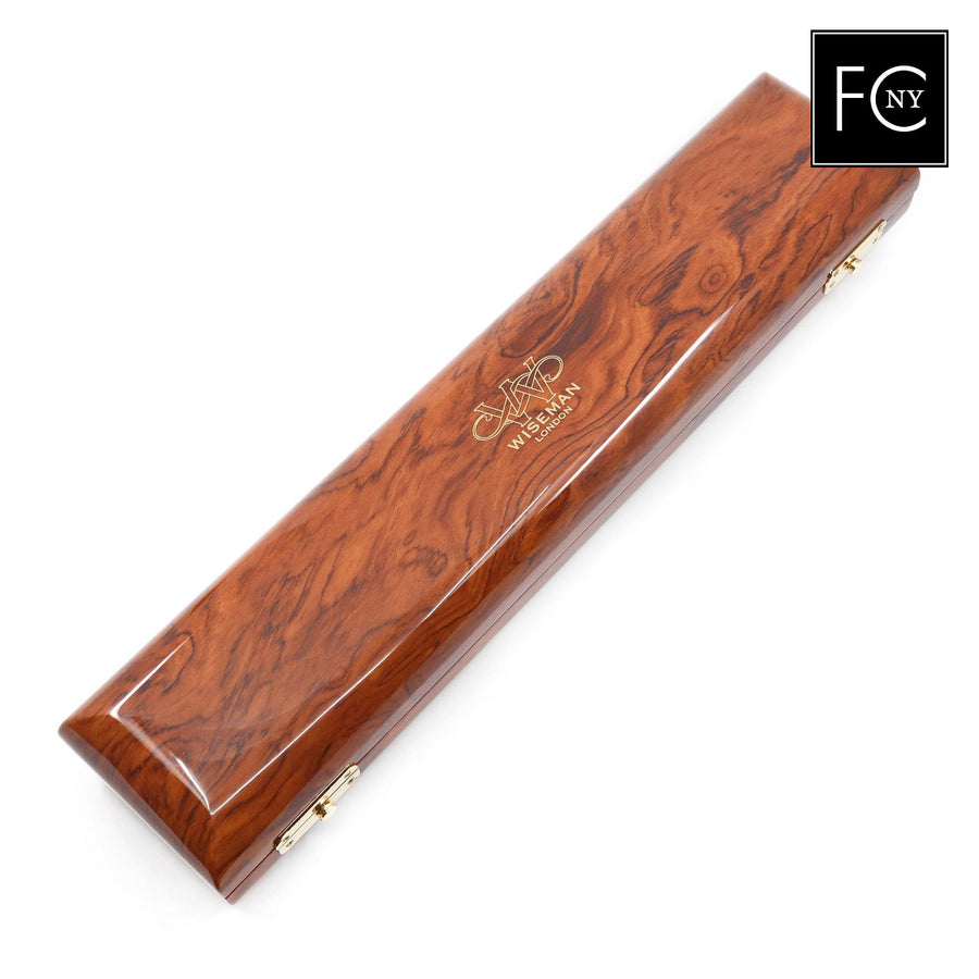 French Flute Case by Wiseman - Snake Wood Look