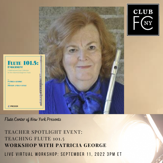 Teaching Flute 101.5 September 11 Flute Center