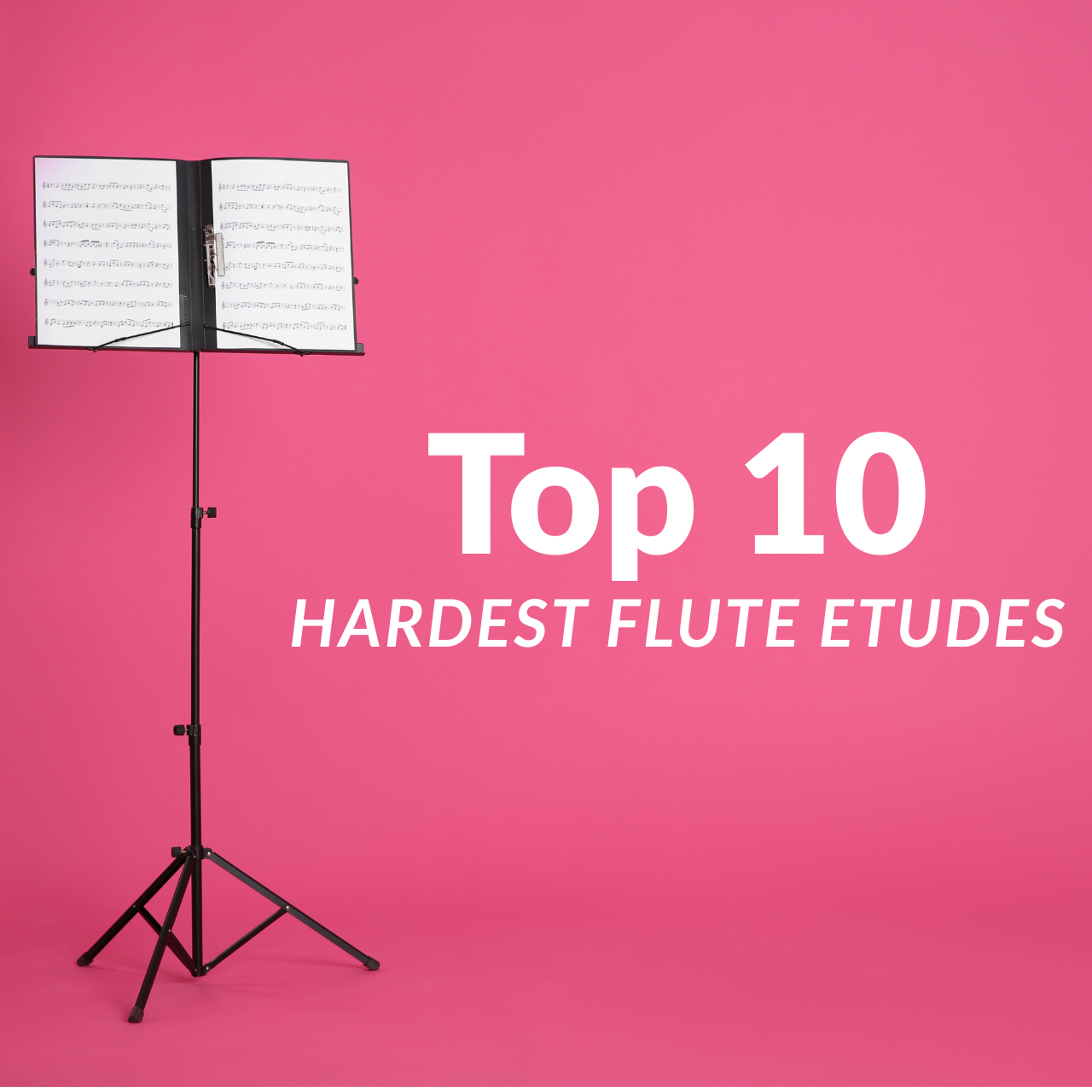 Les 10 études pour flûte les plus difficiles