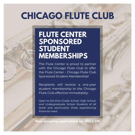 Chicago Flute Club - Flute Center Sponsored Membership 2023-24