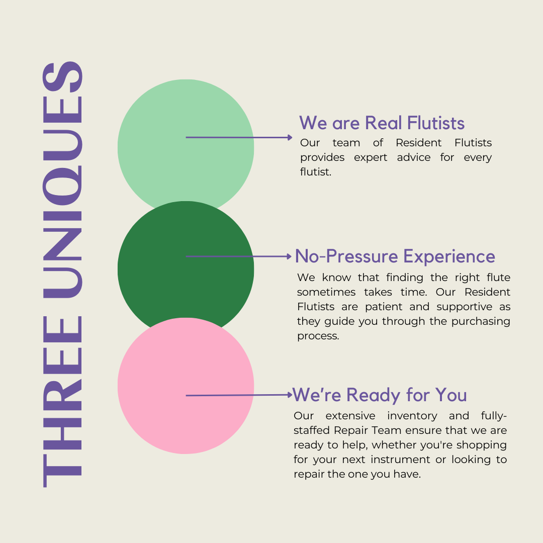 What Makes Flute Center Different? 3 Reasons Flutists Choose Us