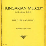 Hungarian Melody in D Minor, D817 (Flute and Piano)