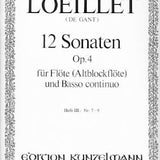 Flute Sonatas (12), Op. 4 - Volume 3, Nos 7-9 (Flute and Piano)