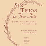 Six Trios for Three Flutes Op. 83, First Part Only (Three Flutes)