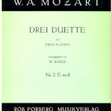 Duets (3) for Flutes: No. 2 in E Minor