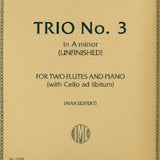 Trio No. 3 in A minor, F. 49 (Unfinished) (Two Flutes)