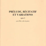 Preludio Recitativo y Variaciones, Op. 3 (Flauta, Viola y Piano)