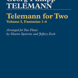 Telemann for Two: Volume 1, Fantasias 1-6 (Two Flutes)