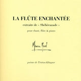 La Flûte enchantée (from Shéhérazade) (flute, voice, piano)