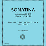 Sonatine en la mineur, D. 385 (Opus 137, n° 2) (Flûte et Cordes)