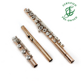 Altus 1207 #12122 - 18K gold clad sterling silver, offset G, split E mechanism, C# trill key, D# roller, B footjoint