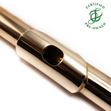 Altus 1207 #12122 - 18K gold clad sterling silver, offset G, split E mechanism, C# trill key, D# roller, B footjoint