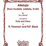 Aleluya (de Exultate Jubilate, K165) (Flauta y piano)