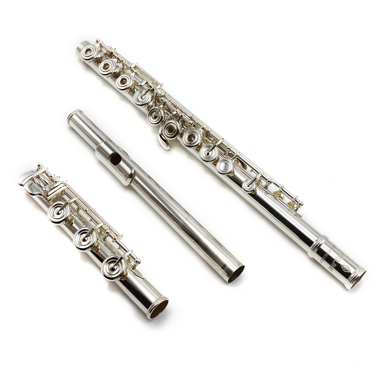 Azumi 3 #BD01961 - Sterling Silver Tubing, Offset G, Split E Mechanism, B Footjoint