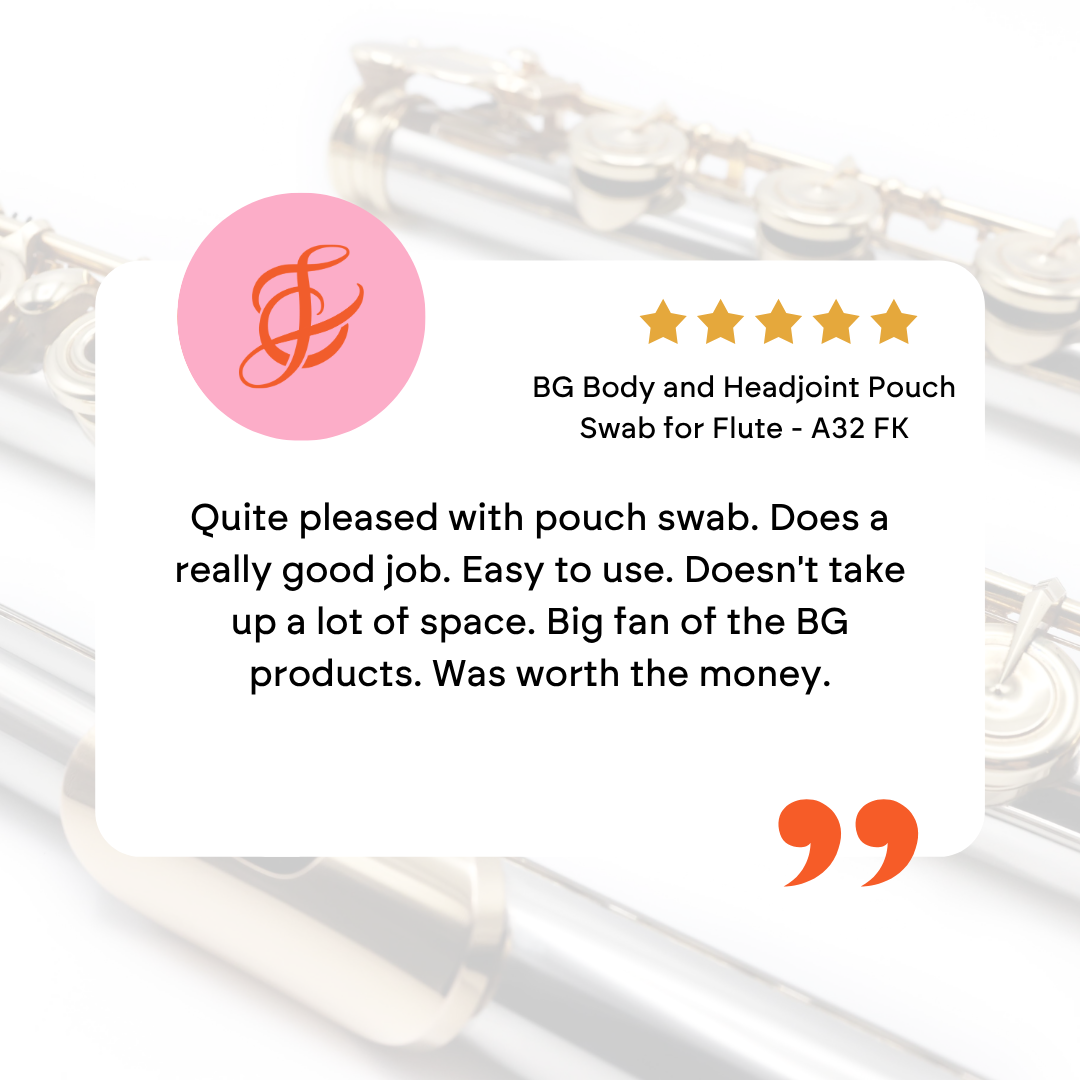 BG Body and Headjoint Pouch Swab for Flute - A32 FK
