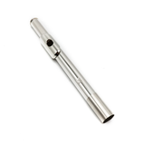 Brannen Headjoint #03173 - Sterling Silver, 14K Gold Riser, Modified Cut, Thin Wall Tubing