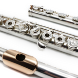 Brannen Custom #155 – Sterlingsilber, Inline-G-Mechanik, Split-E-Mechanik, C#-Trillerklappe, D#-Rolle, B-Fußstück, dünnwandiges Rohr, Mundplatte und Steigrohr aus 14-karätigem Gold