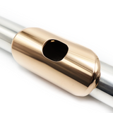 Brannen Custom #155 – Sterlingsilber, Inline-G-Mechanik, Split-E-Mechanik, C#-Trillerklappe, D#-Rolle, B-Fußstück, dünnwandiges Rohr, Mundplatte und Steigrohr aus 14-karätigem Gold