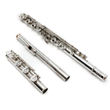 Brannen Custom #8086 - Sterling Silver, Offset G, C# Trill Key, B Footjoint, Heavy Wall, 15/85 Gold/Silver Alloy Lafin Headjoint with 14K Gold Riser and Wings