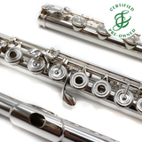 Brannen Custom #8852 - Silver, inline G, split E mechanism, C# trill key, D# roller, B footoint, 14K gold riser